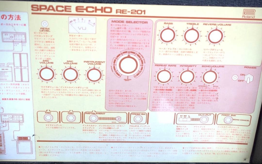 Roland Guitar Effects Units 1974 Re-201 Space Echo