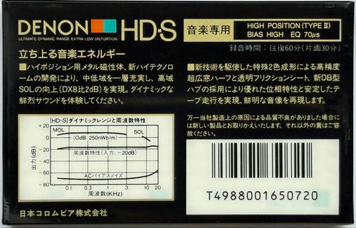 Denon Cassette Tapes Hd-S/60 Type Ii