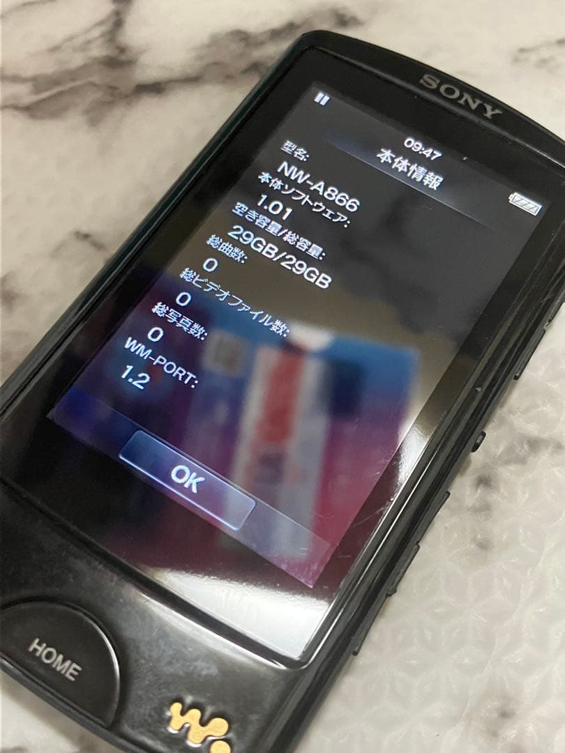 Sony Digital Audio Players (Nw-A866)