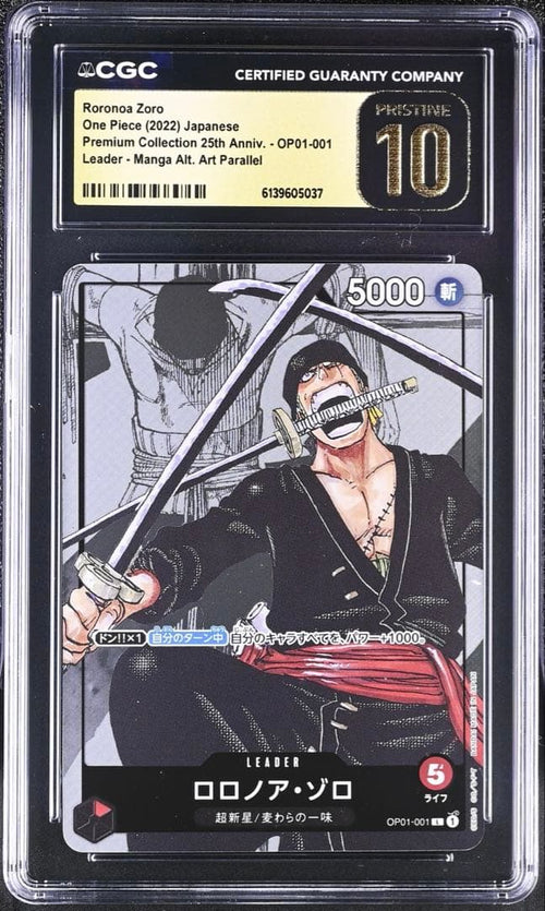 One Piece Card Game Cgc10 Pristine L