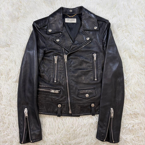 Saint Laurent Paris Double Biker Jackets 2016 L01 34