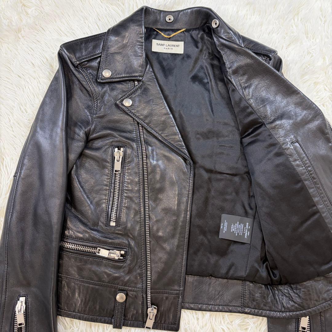 Saint Laurent Paris Double Biker Jackets 2016 L01 34