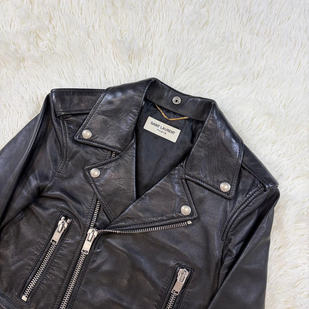 Saint Laurent Paris Double Biker Jackets 2016 L01 34