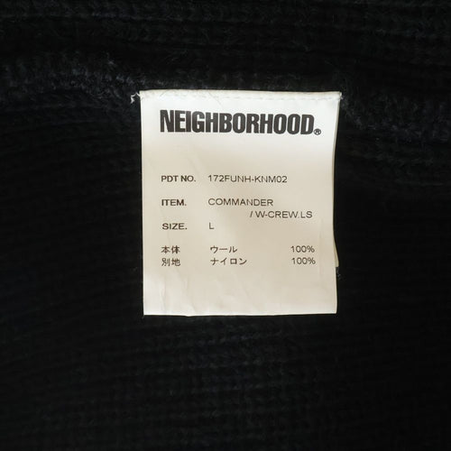 Neighborhood Knit Sweater 17Aw Commander W-Crew 172Funh-Knm02