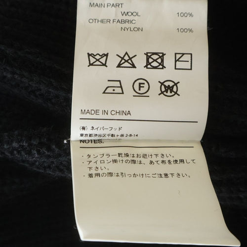Neighborhood Knit Sweater 17Aw Commander W-Crew 172Funh-Knm02