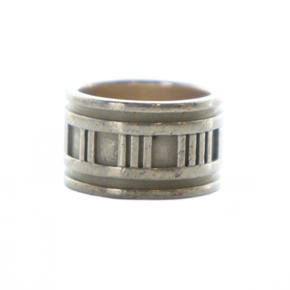 Tiffany Ring Co. Atlas Wide Silver925 10 Gy18 /Mq Oh