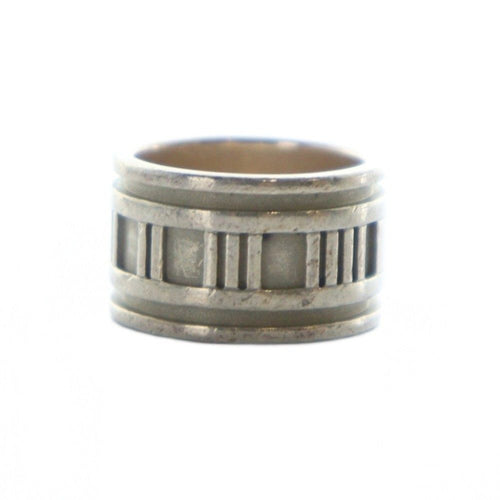 Tiffany Ring Co. Atlas Wide Silver925 10 Gy18 /Mq Oh