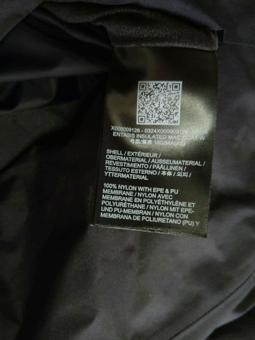 Arc'Teryx Veilance Long Coat Entasis W Xs Black