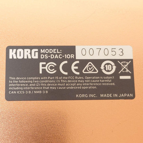 Korg Dac Ds-Dac-10R D/A