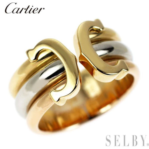 Cartier Ring K18Yg/Wg/Pg 2C 52