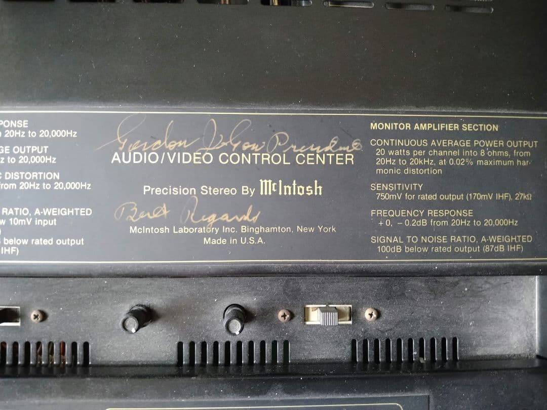 Preamplifiers C34V Mcintosh