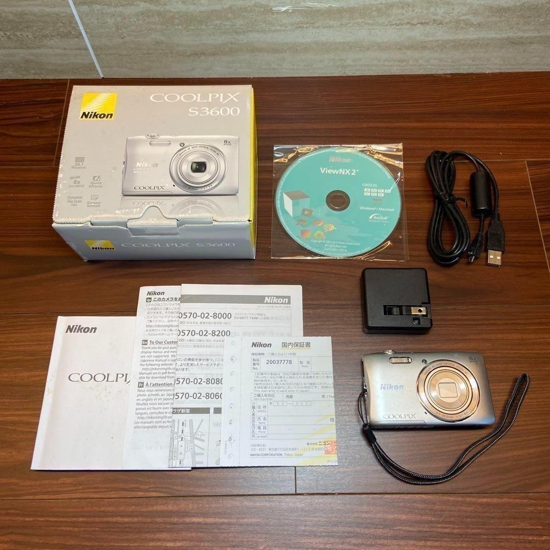 Nikon Compact Digital Cameras Coolpix S3600 3769