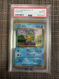 Pok Mon Trading Card Game Psa10 Clk 001/032 Squirtle