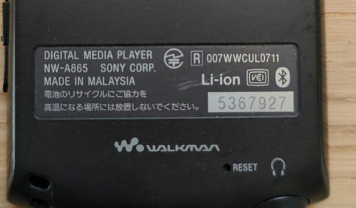 Sony Digital Audio Players Nw-A865 16Gb