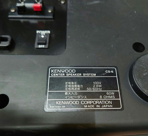 Kenwood Center Speaker Cs-6