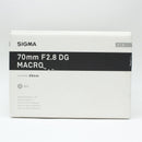 Sigma Lens (Single Focus) F2.8 Dg Macro (Canon