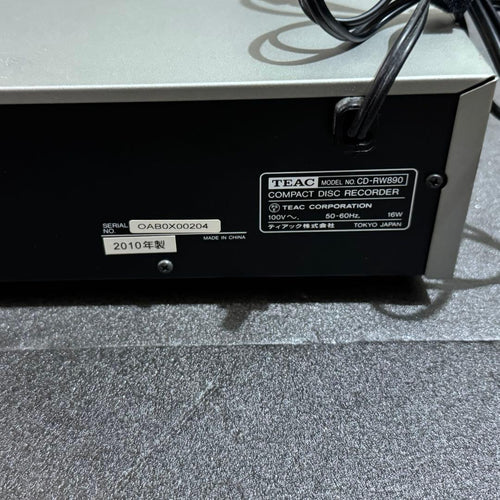 Cd Md Cassette Deck Teac Cd-Rw890