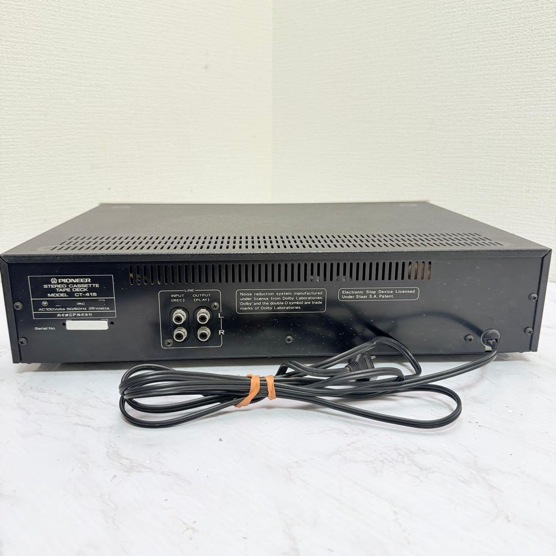 Pioneer Cd, Md Cassette Decks Ct-415