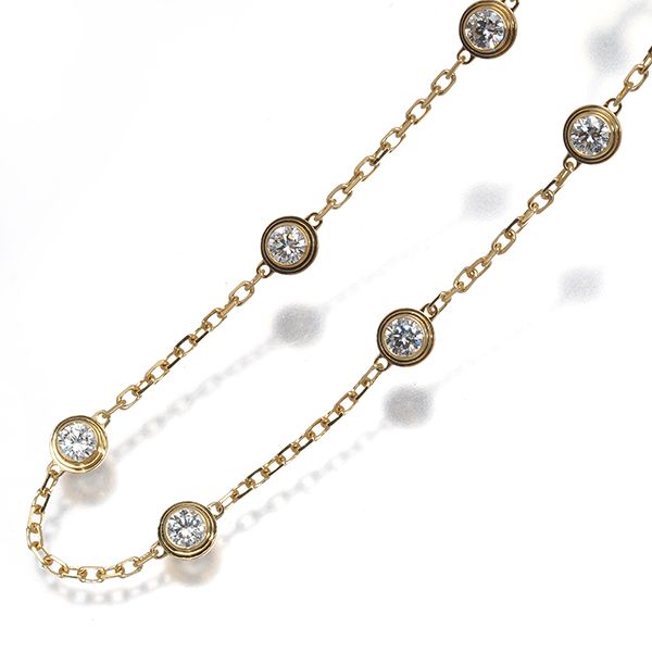 Cartier Bracelet 0.6Ct 7P Sm K18Yg #191668