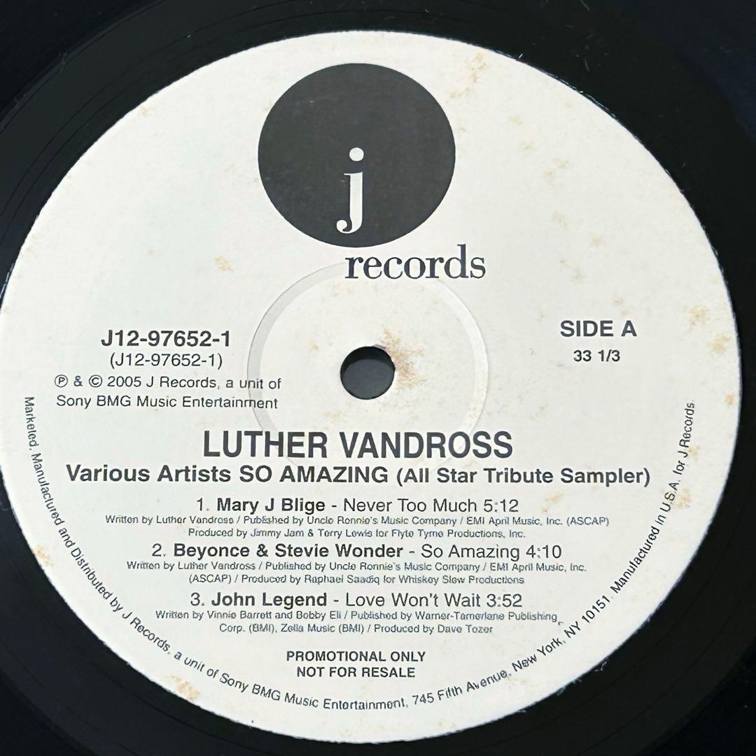 Overseas Music Luther Vandross So Amazing Va Lp