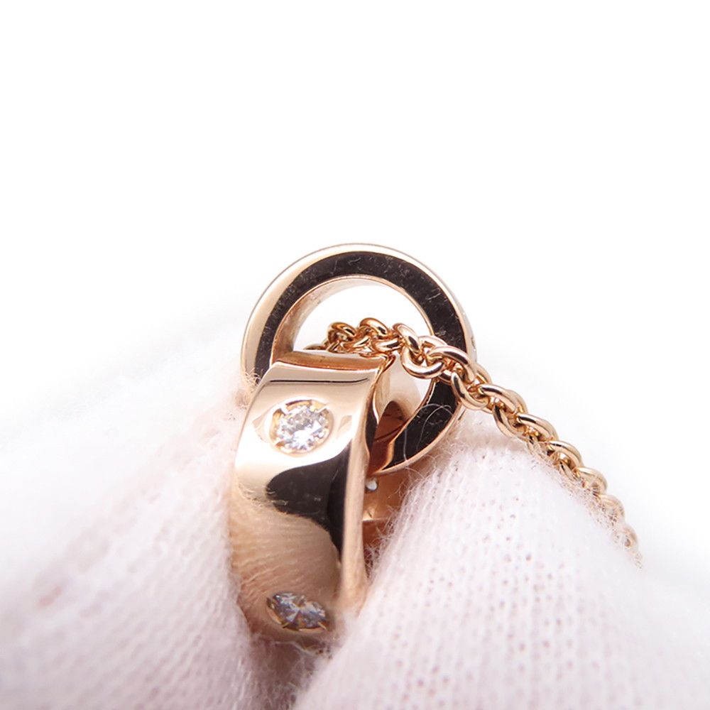Bvlgari Necklace 5P 0.14Ct K18Pg