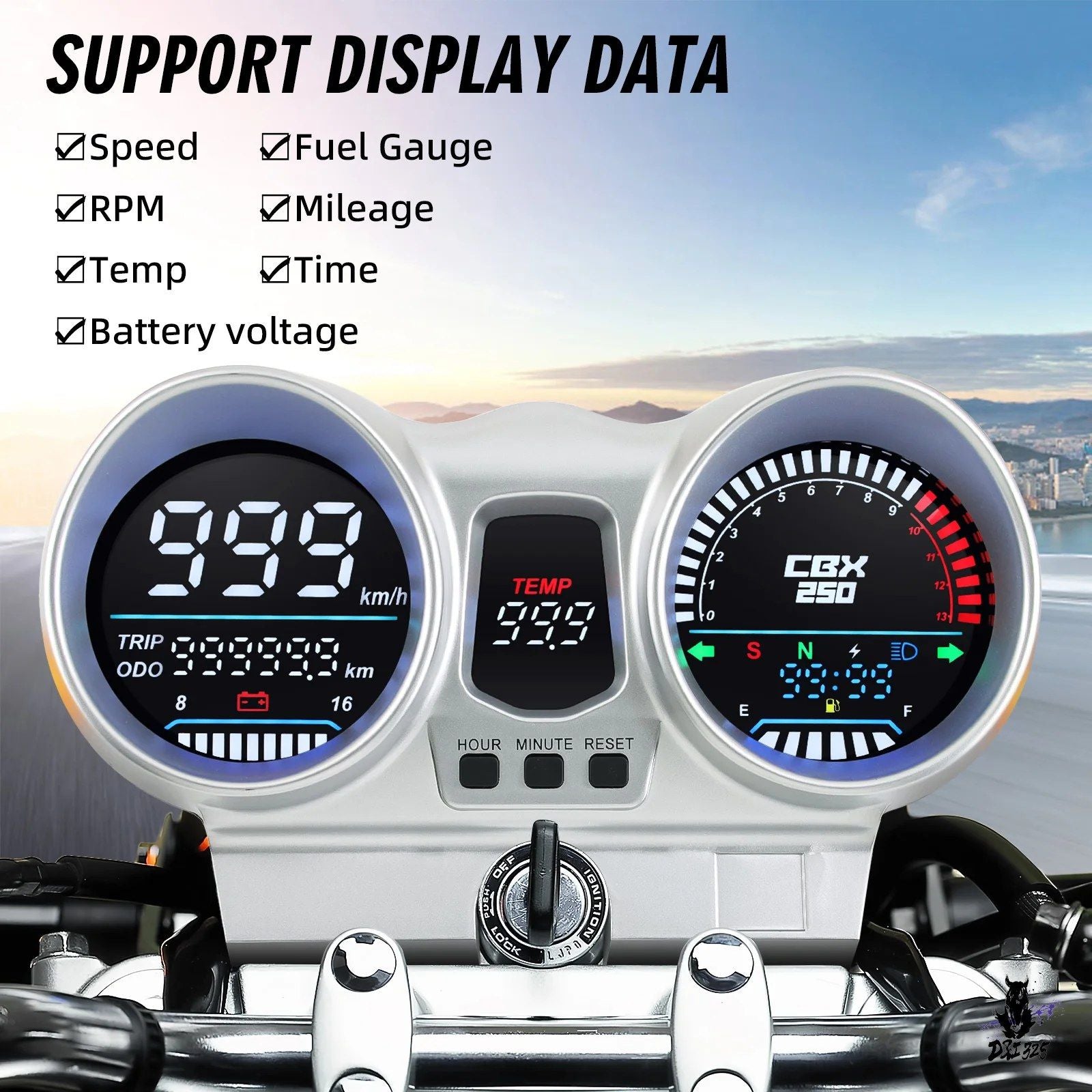 Meter Honda Cbx250 Twister 2001-2008 Lcd