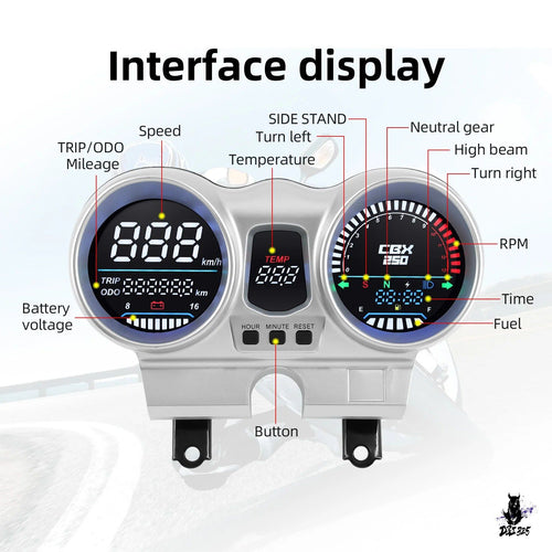 Meter Honda Cbx250 Twister 2001-2008 Lcd