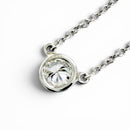 Tiffany Necklace Tiffany&Co. Pt950 1P 0.18Ct 2.42G (Color)