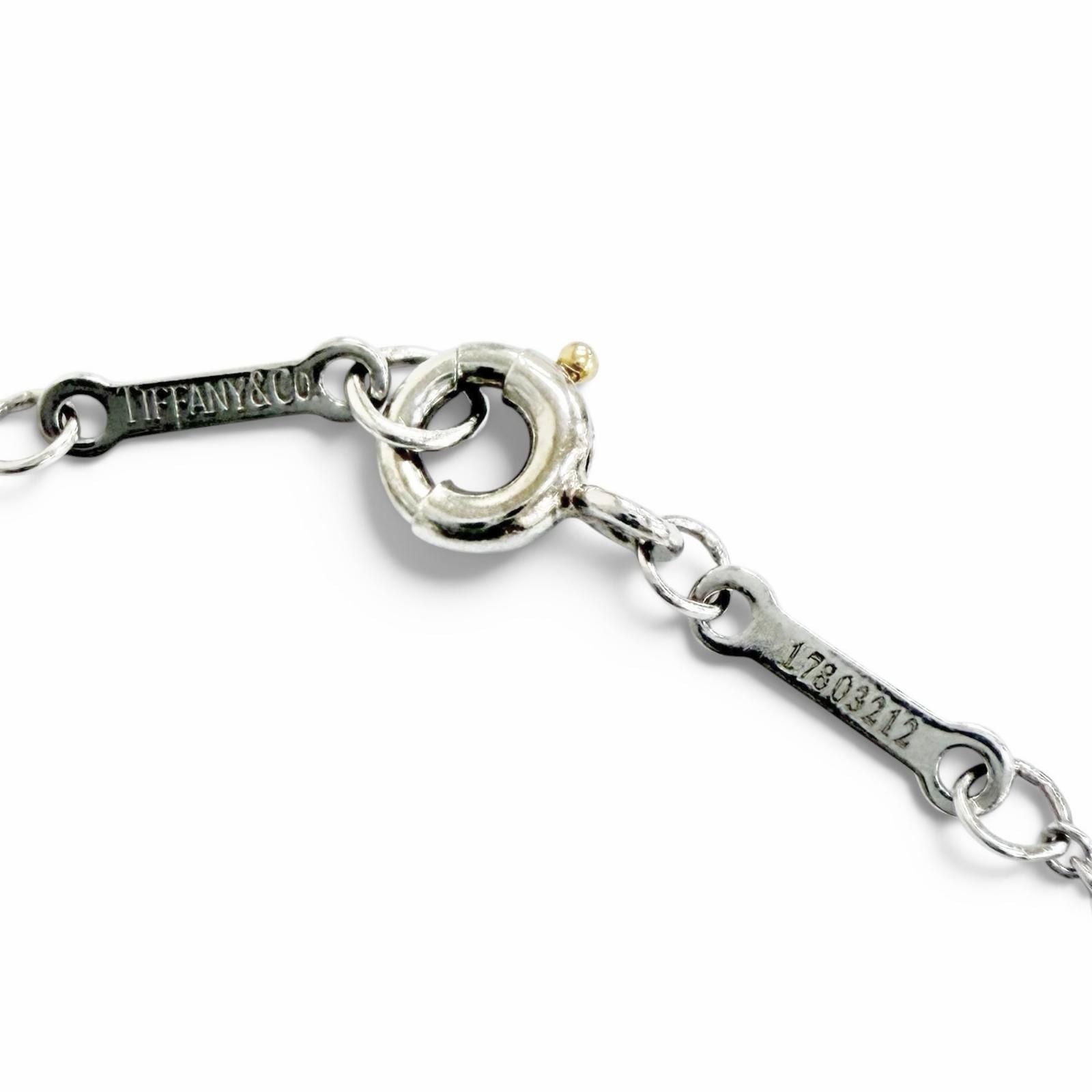 Tiffany Necklace Tiffany&Co. Pt950 1P 0.18Ct 2.42G (Color)