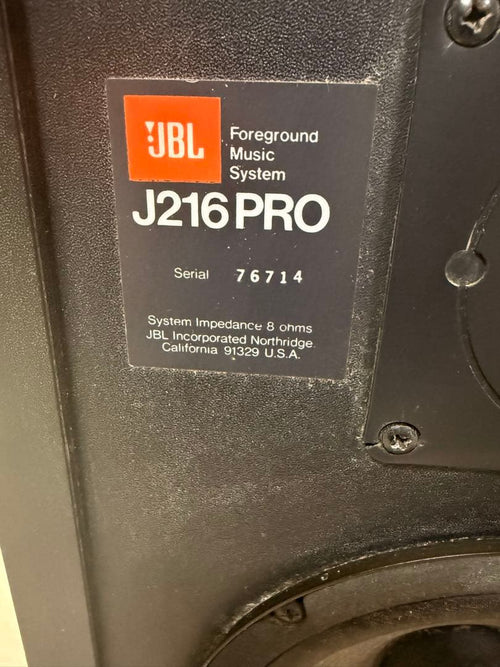 Jbl Speaker J216Pro