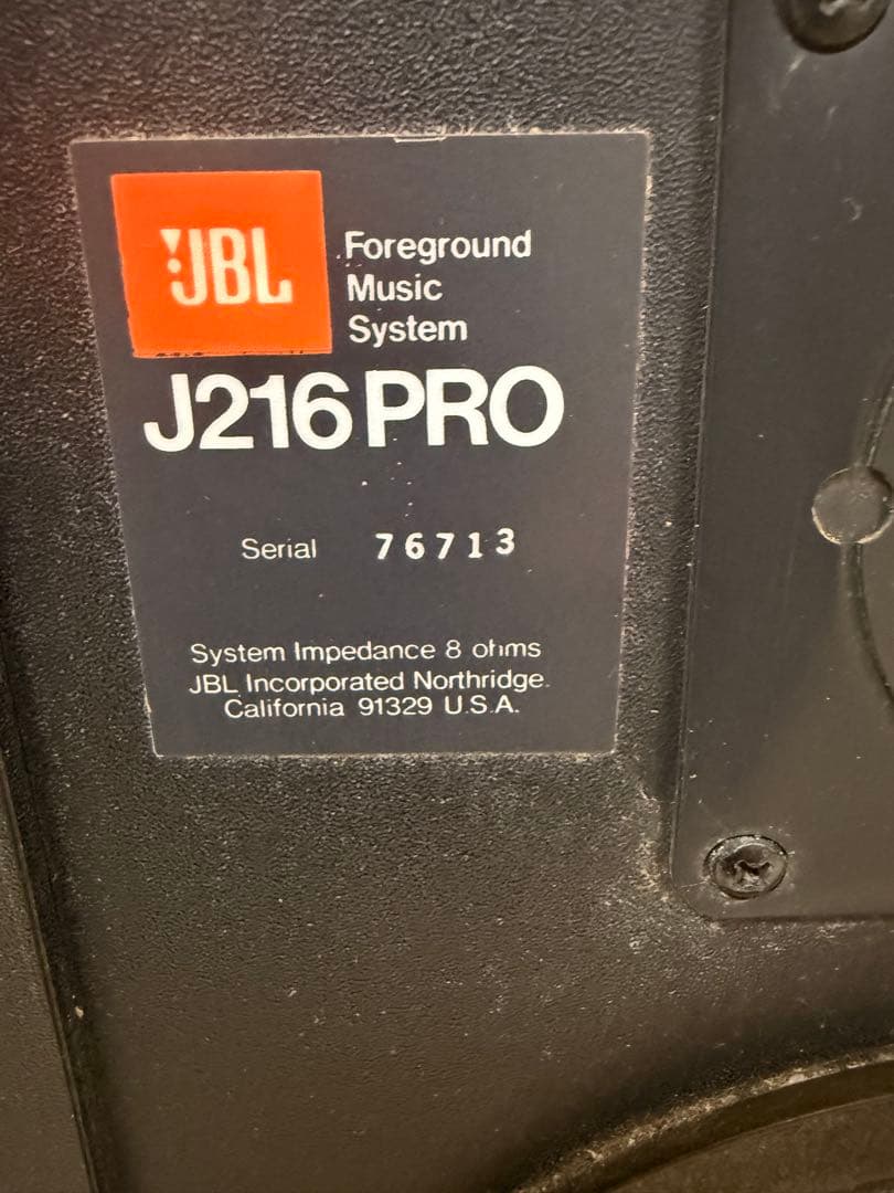 Jbl Speaker J216Pro