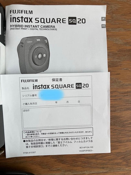 Fujifilm Other Instax Square Sq20 Black
