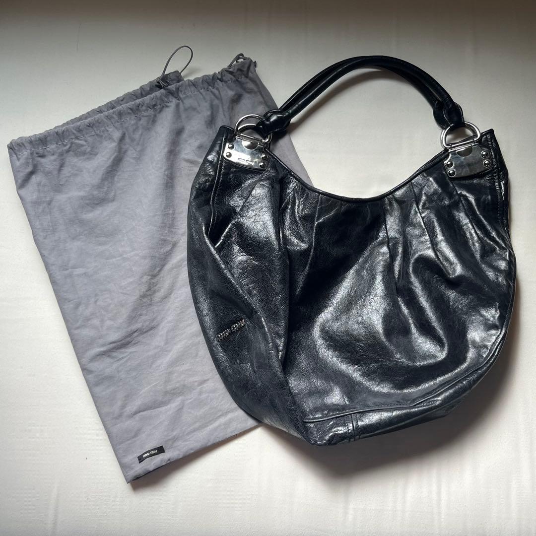 Miu Shoulder Bags Archive Leather Bag