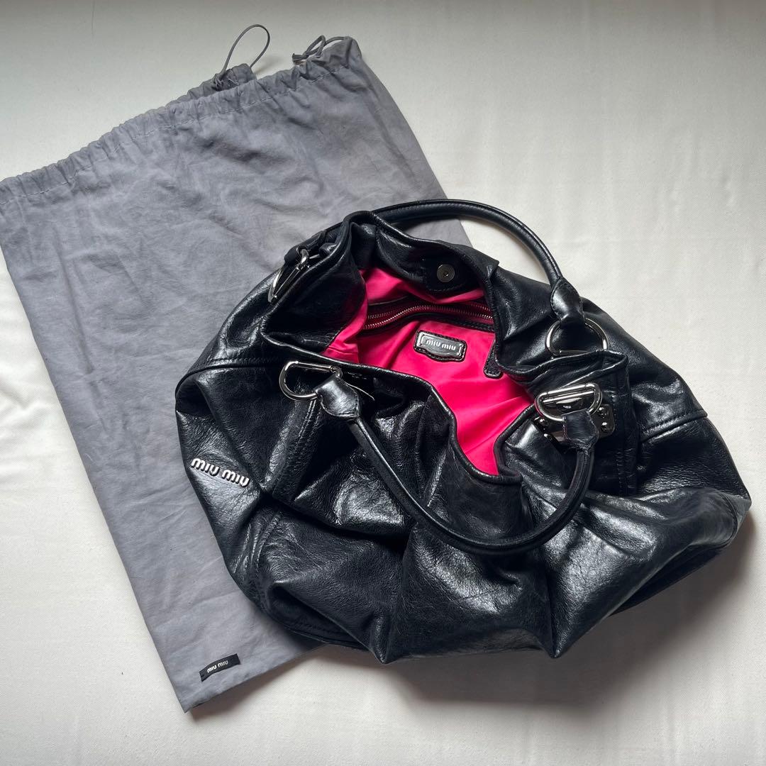 Miu Shoulder Bags Archive Leather Bag