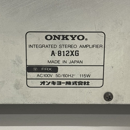 Onkyo Av Amplifier A-812Xg Digital Reference
