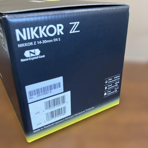 Nikon Zoom Lenses Nikkor Z 14-30Mm F/4 S
