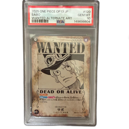 One -Piece Card Game Psa10 Sp Op13-120