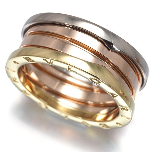 Bvlgari Ring B-Zero1 59 K18Yg/Wg/Pg #191634