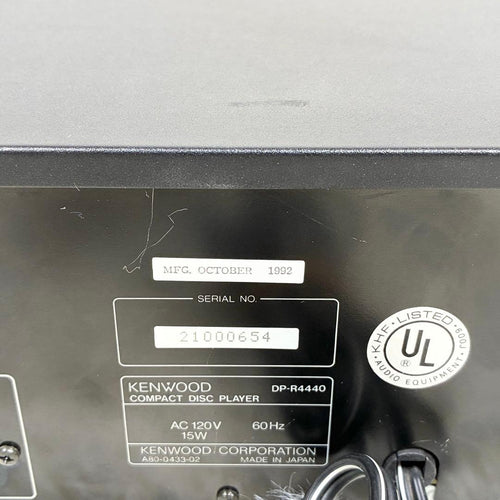 Kenwood Cd Md Cassette Deck Dp-R4440 5