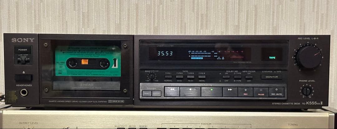 Sony Cd Md Cassette Deck Tc K555Es