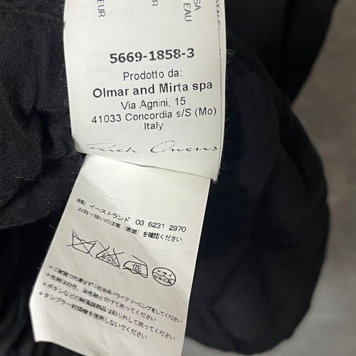 Rick Owens Tank Tops Sleeveless 15Fw Xs
