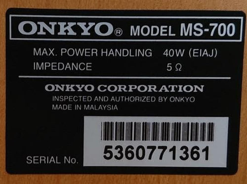 Onkyo Speakers Ms-700