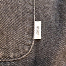 Wtaps Denim Shirts Dungaree Wcpo 01 Ls Cotton Black