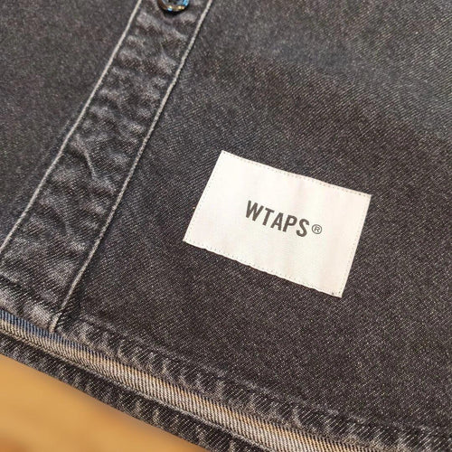 Wtaps Denim Shirts Dungaree Wcpo 01 Ls Cotton Black