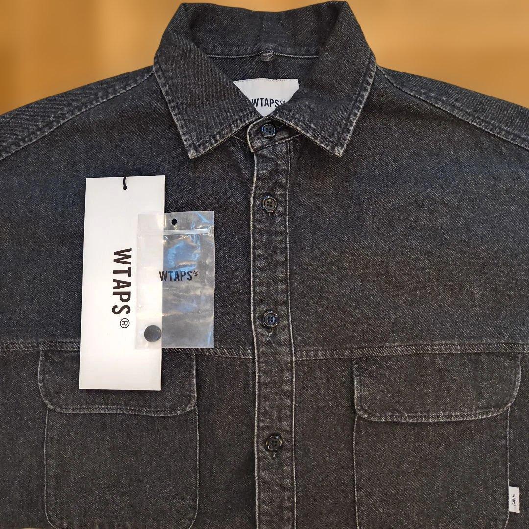 Wtaps Denim Shirts Dungaree Wcpo 01 Ls Cotton Black