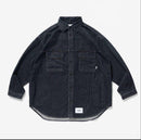 Wtaps Denim Shirts Dungaree Wcpo 01 Ls Cotton Black