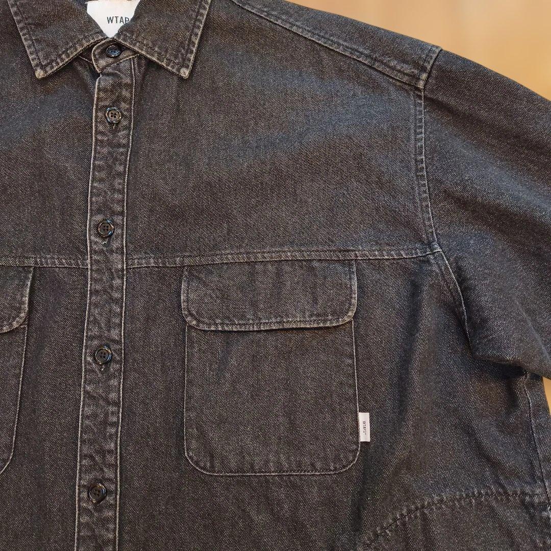 Wtaps Denim Shirts Dungaree Wcpo 01 Ls Cotton Black