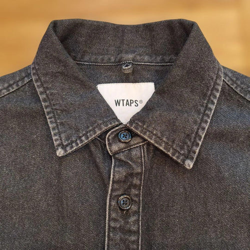 Wtaps Denim Shirts Dungaree Wcpo 01 Ls Cotton Black