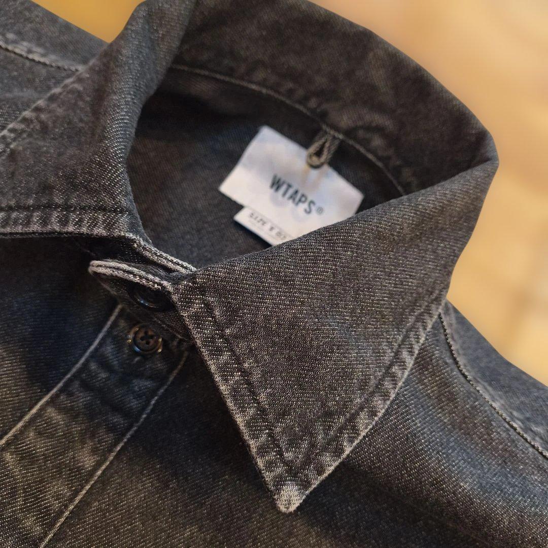 Wtaps Denim Shirts Dungaree Wcpo 01 Ls Cotton Black