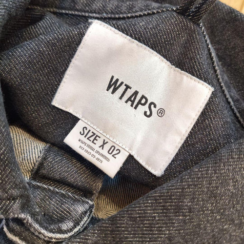 Wtaps Denim Shirts Dungaree Wcpo 01 Ls Cotton Black